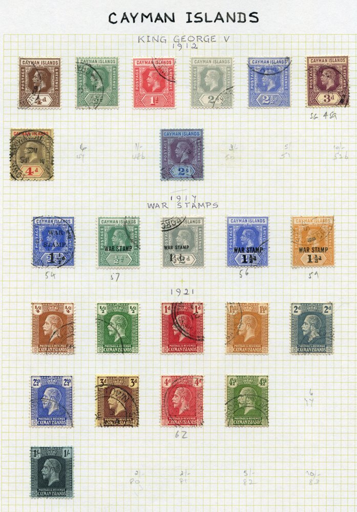 1900-59 VFU Collection On Leaves Incl. 1902 To 1s, 1907 To 1s, 1912 To 2s, 1917 War Stamps (5), 1921 To 1s, 1935 Pictori - Other & Unclassified