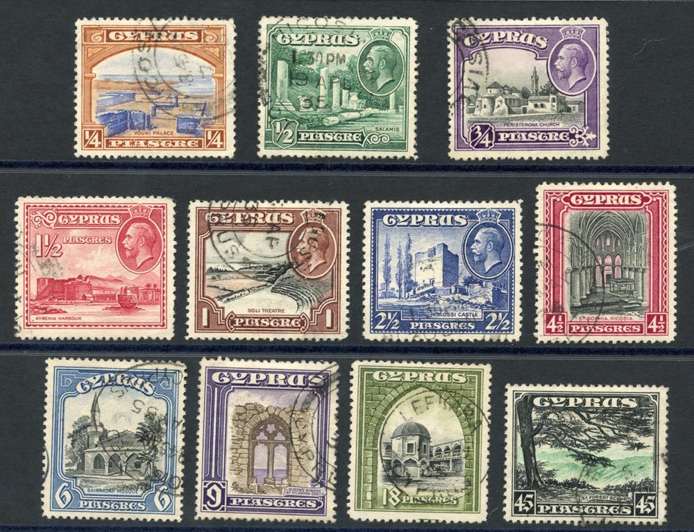 1934 Pictorial Defin Set, VFU, SG.133/143. Cat. £170 (11) - Other & Unclassified