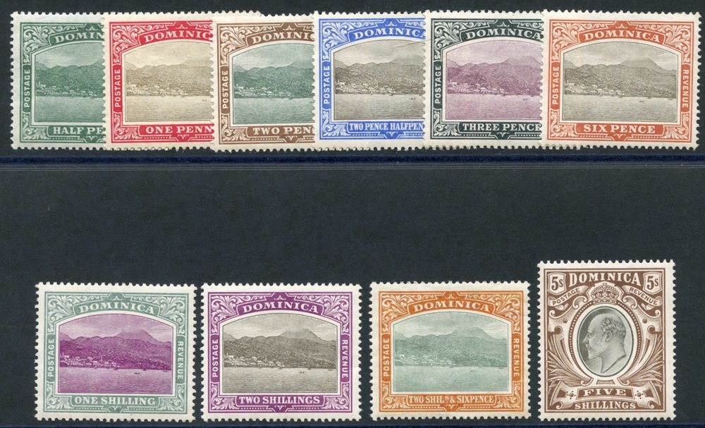 1907-08 MCCA Set, Fine M, SG.37/46. (10) Cat. £200. - Other & Unclassified