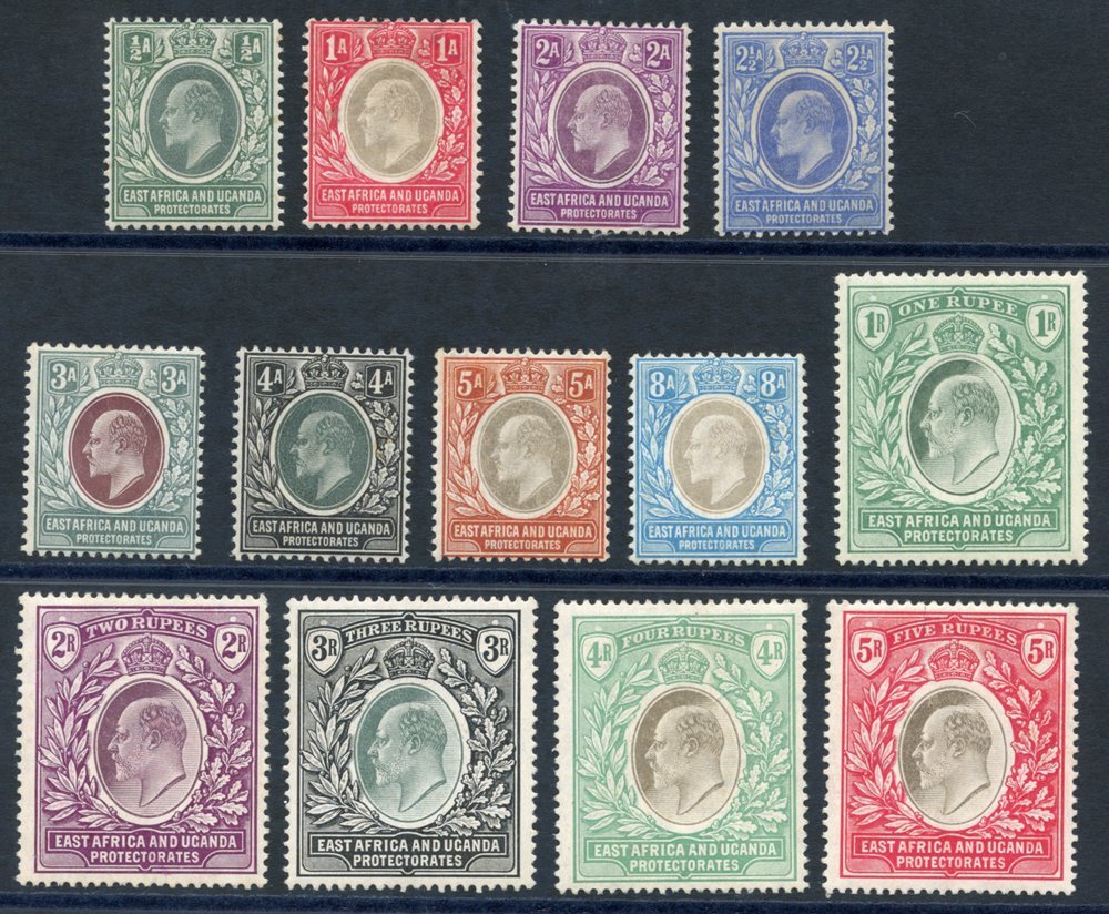 East Africa And Uganda 1904-07 MCCA Set, M, SG.17/30. Cat. £475 (13) - Other & Unclassified