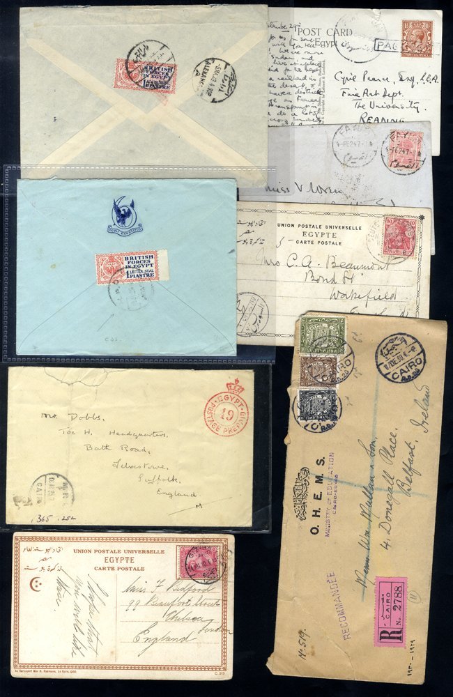 19th/20thC Covers, Postcards, Postal Stationery, Photos, British Army Post, 1930's Covers With Letter & Postal Seals, Al - Other & Unclassified
