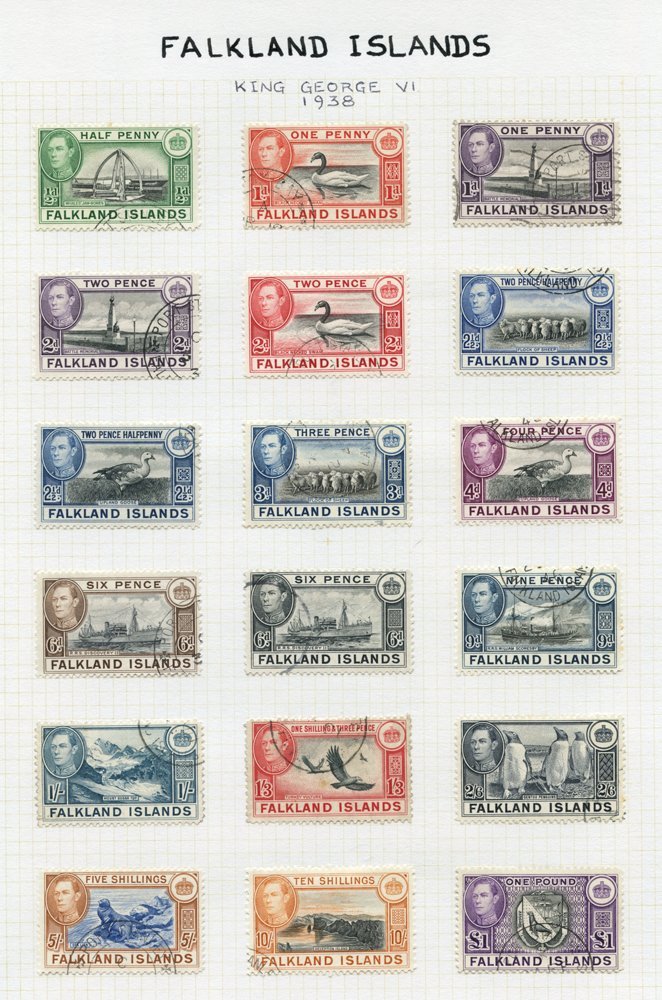 1878-1963 VFU Collection On Leaves Incl. QV Vals To 9d, KEVII To 1s, 1933 Centenary Set To 6d, 1935 Jubilee, 1912 To 1s, - Other & Unclassified