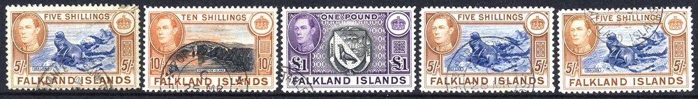 1938-50 Defin Sets Incl. 5s (3) All VFU, 1952 Set VFU. F.I.D 1946 Opts Sets Of Eight (4), 1948 Thin Map Set. (76) Cat. £ - Other & Unclassified
