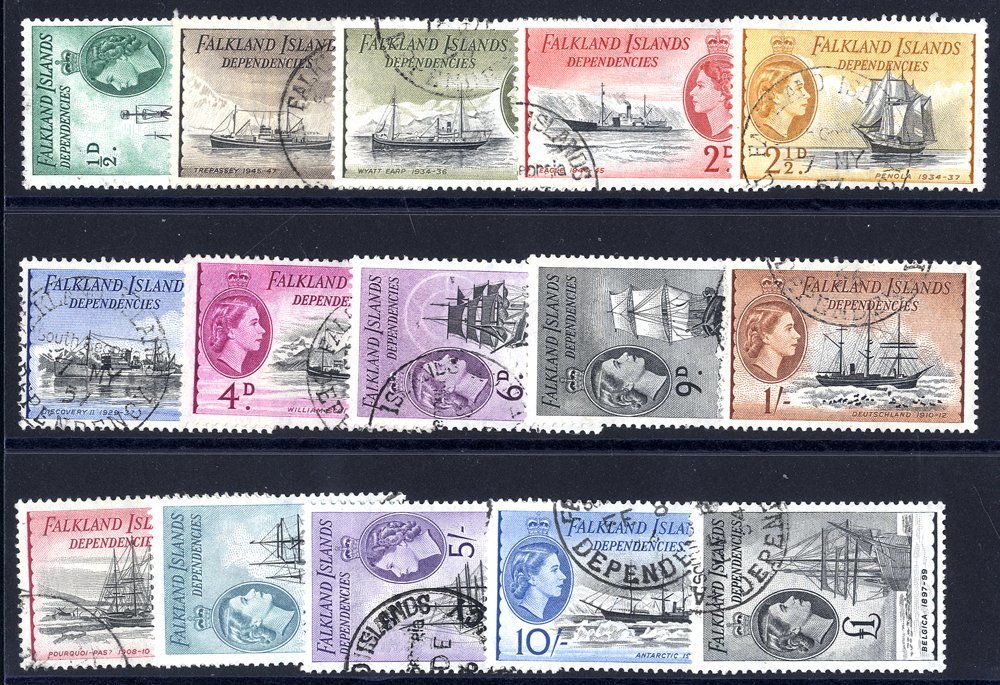 1954 Defin Set VFU, SG.G26/G40. (15) Cat. £130 - Other & Unclassified