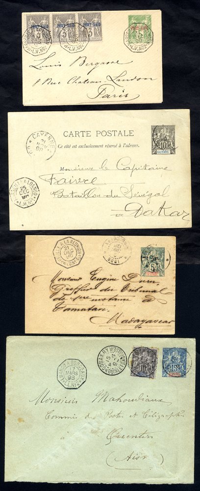1893-1903 Range Of 21 Items Of Used Postal Stationery, Either Envelopes Or Cards From Various Colonies, Some Uprated Inc - Sonstige & Ohne Zuordnung