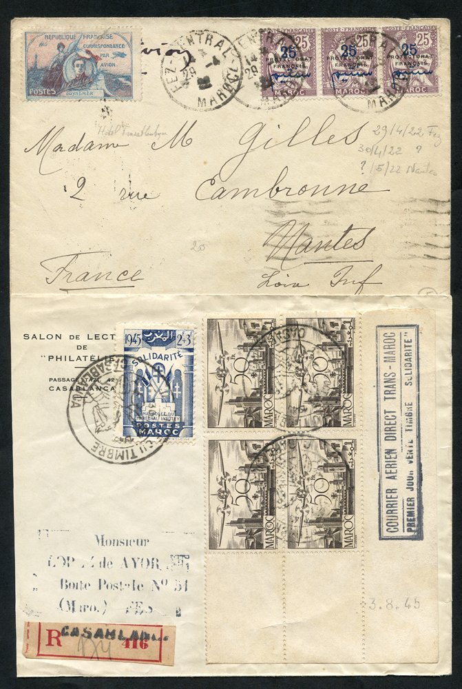 MOROCCO 1922-54 Written Up Collection Of Airmail Covers With A Few Loose, Bearing A Variety Of Frankings & Cancel Incl.  - Other & Unclassified