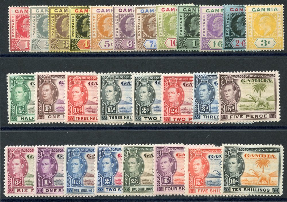 1909 MCCA Set M (excl. ½d & 2s), From SG.73/85 (Cat. £150), 1938 KGVI Defin Set, Fine M, SG.150/161. (16) Cat. £310 - Other & Unclassified