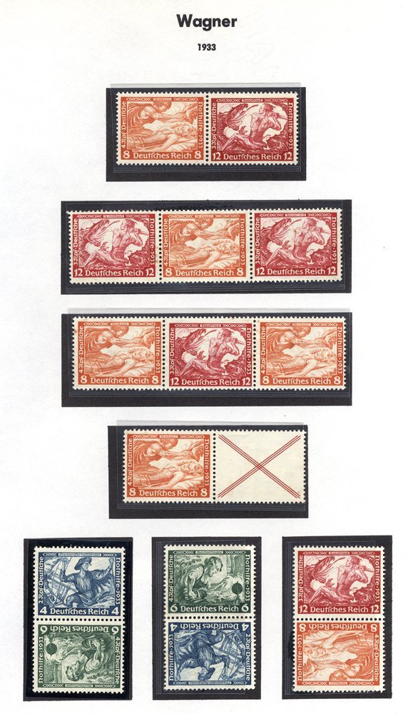 1913-42 SE-TENNANTS Collection Of M Or UM (few U) Pairs/strips/gutters With A Variety Of Combinations Incl. Germania, Nu - Other & Unclassified
