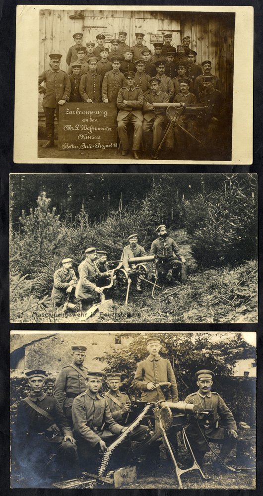 1914-18 Photographic Cards, Mainly Showing Machine Gunners Incl. A Couple Of WWII. (37) - Other & Unclassified