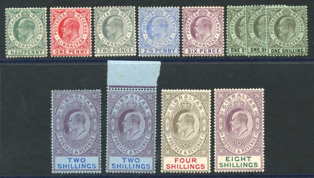 1906-11 MCCA Set, Fine M Incl. 1s (4) & 2s (2). SG.66/74. (12) Cat. £700 - Other & Unclassified