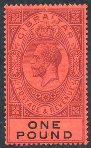 1912-24 MCCA £1 Dull Purple & Black/red, Fine M, SG.85. (1) Cat. £140 - Other & Unclassified