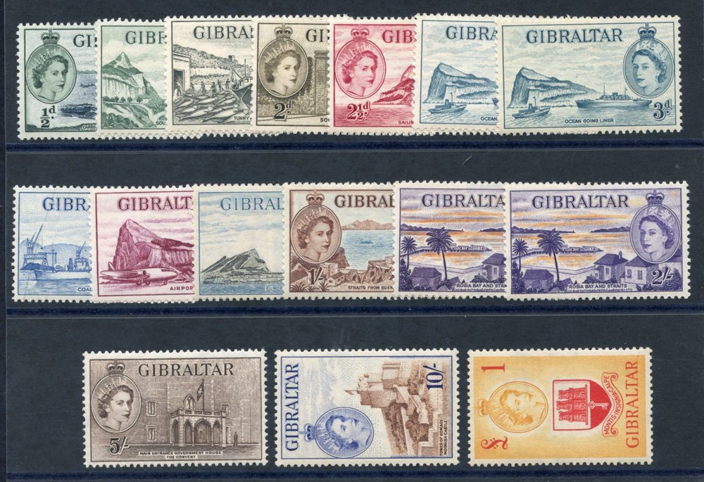 1953 Defin Set UM Plus Extra Shades 3d, SG.150b & 2s SG.155a. (16) Cat. £235 - Other & Unclassified