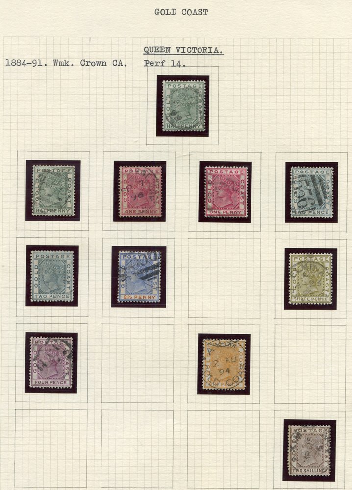 1884-1953 Chiefly VFU Collection On Leaves Incl. 1884 To 2s, 1902 To 1s, 1913 To 2/6d, 1928 To 5s, 1938 Defin Set, 1948  - Autres & Non Classés