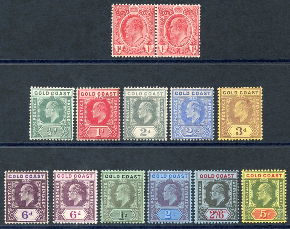 1907-13 MCCA Set Incl. Both 6d, Fine M, SG.59/68, Also 1908 MCCA 1d Red Pair, Fine M, SG.70. Cat. £250 (13) - Other & Unclassified