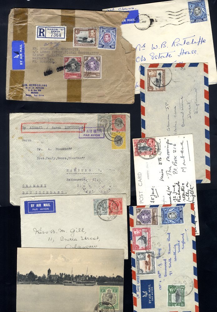 1930-53 Cover Or Cards (29), Majority Sent Airmail With Values Up To 10s. Condition Mixed. - Other & Unclassified