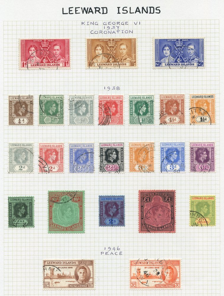 1890-1954 VFU Collection On Leaves Incl. 1890 To 7d, 1897 Jubilee ½d, 1d, 2½d, 1902 Surcharge (3), KEVII To 1s, KGV To 1 - Autres & Non Classés