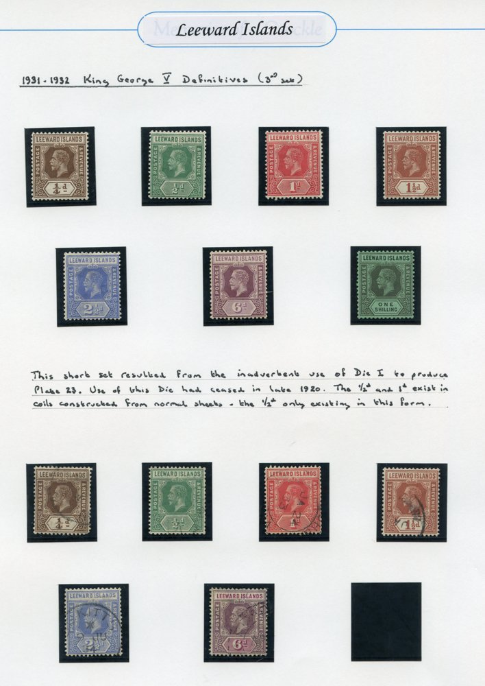 1931-32 Set M, SG.81/7, Also VFU Set To 6d, 1935 Jubilee Set M & U, 1937 Coronation FU. (24) Cat. £450 - Other & Unclassified