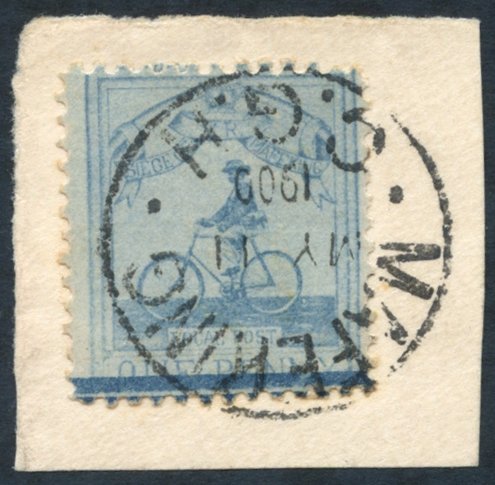 1900 1d Pale Blue/blue Goodyear, Tied To Piece By A Mafeking MY.11.00 D/stamp. Fine. SG.17, Cat. £325. - Altri & Non Classificati