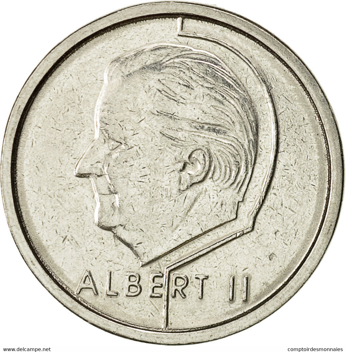 Monnaie, Belgique, Albert II, Franc, 1996, Bruxelles, TTB+, Nickel Plated Iron - 1 Frank