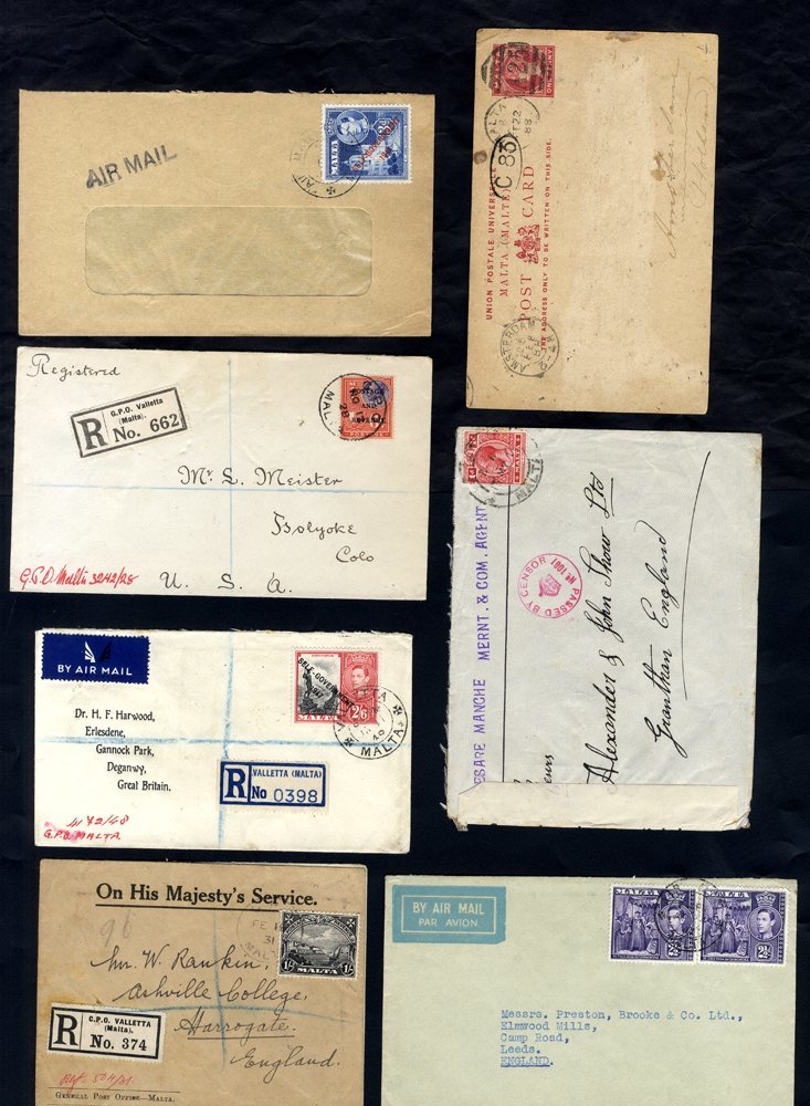 1880's-1950's Covers Or Cards (29), Some Higher Values On 'Kidderlin' Covers, Interesting 'Peninsular & Oriental Steam N - Altri & Non Classificati