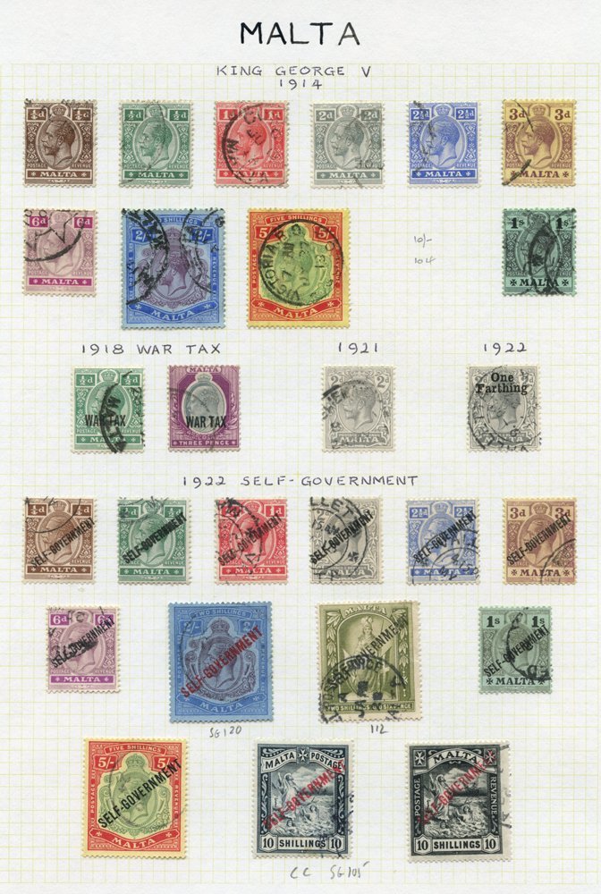 1882-1970's VFU Collection On Leaves Incl. 1885 To 1s, 1886 5s, 1899 Set, KEVII To 5s, 1914-21 To 5s, 1922 Self Govt Inc - Sonstige & Ohne Zuordnung