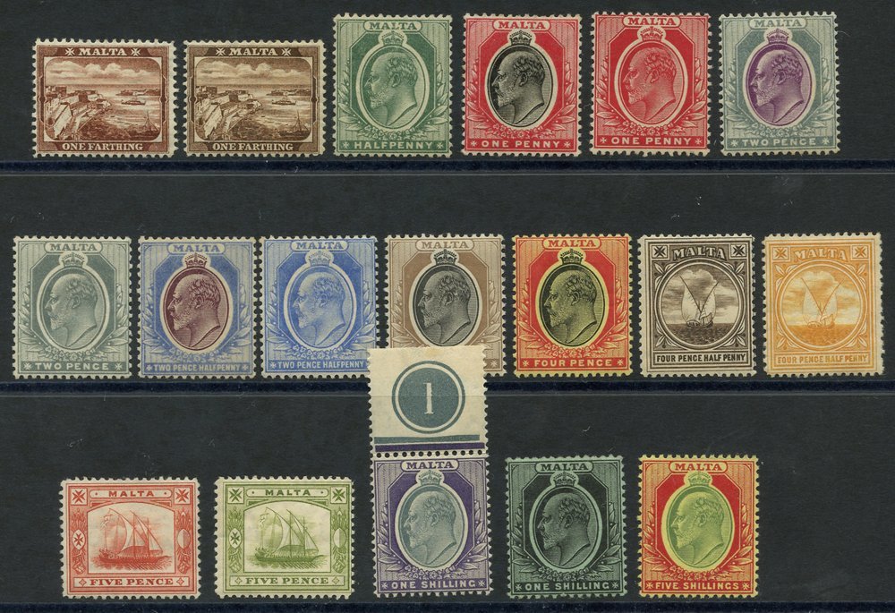 1904-14 MCCA Set M, SG.45/63. (18) Cat. £275 - Other & Unclassified
