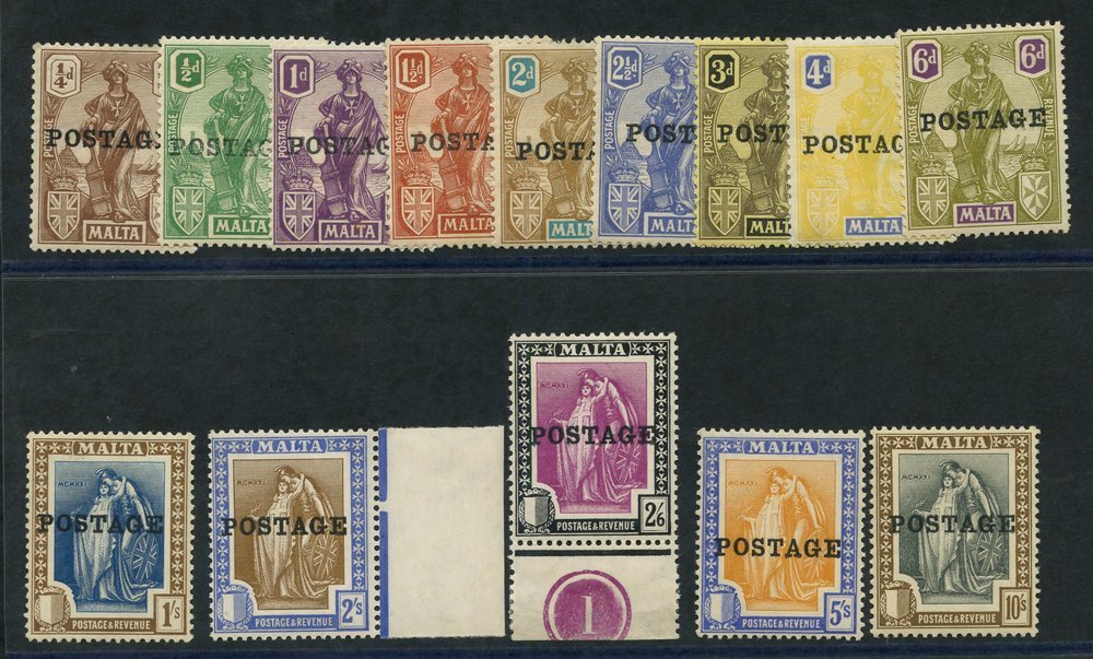 1926 Postage Optd Set M (1½d & 3d Have Tones), SG.143/156. (14) Cat. £110 - Altri & Non Classificati