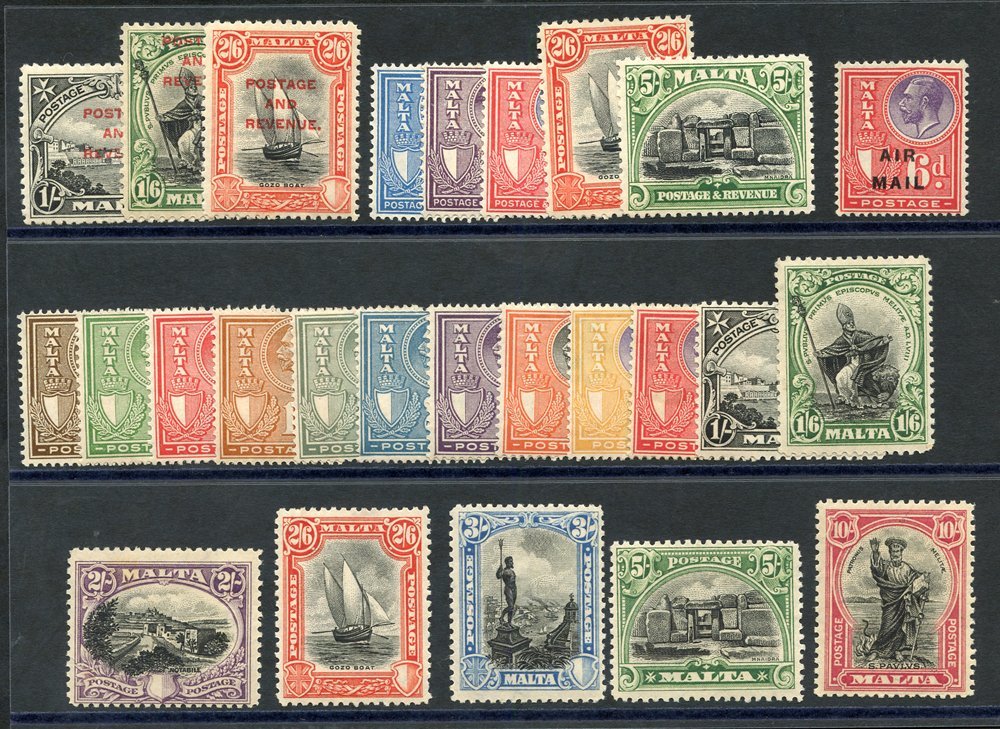 1926 Postage Set M, SG.157/172, 1928 Postage & Revenue Optd, 1s, 1/6d & 2/6d M, 1930 Postage & Revenue 2½d, 3d, 6d, 2/6d - Altri & Non Classificati