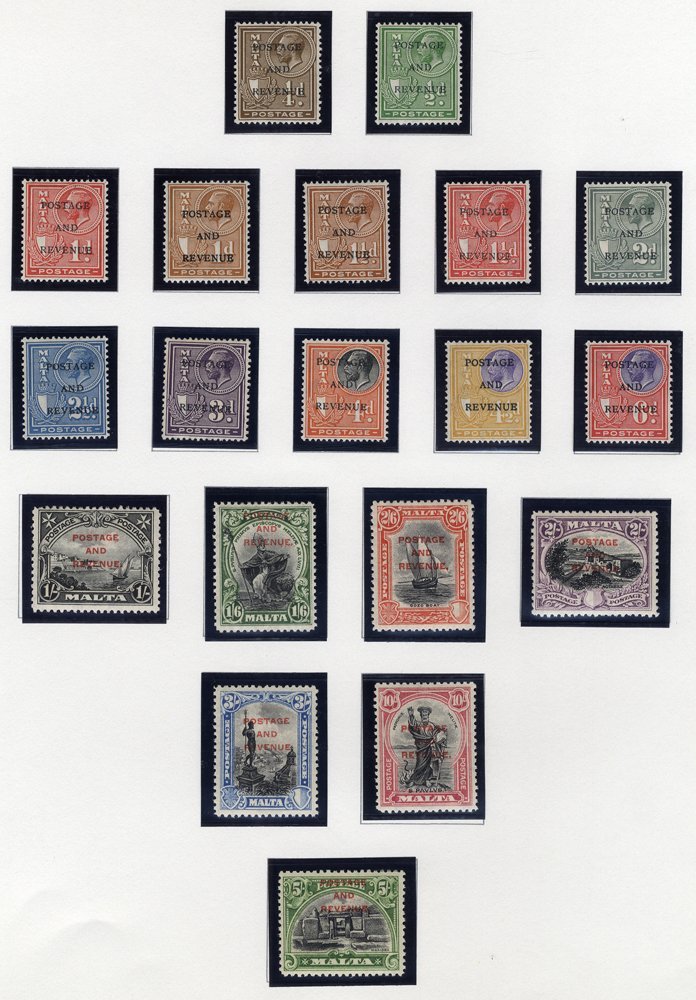 1928 Postage & Revenue Optd Set, Fine M, SG.174/192. (19) Cat. £200 - Sonstige & Ohne Zuordnung