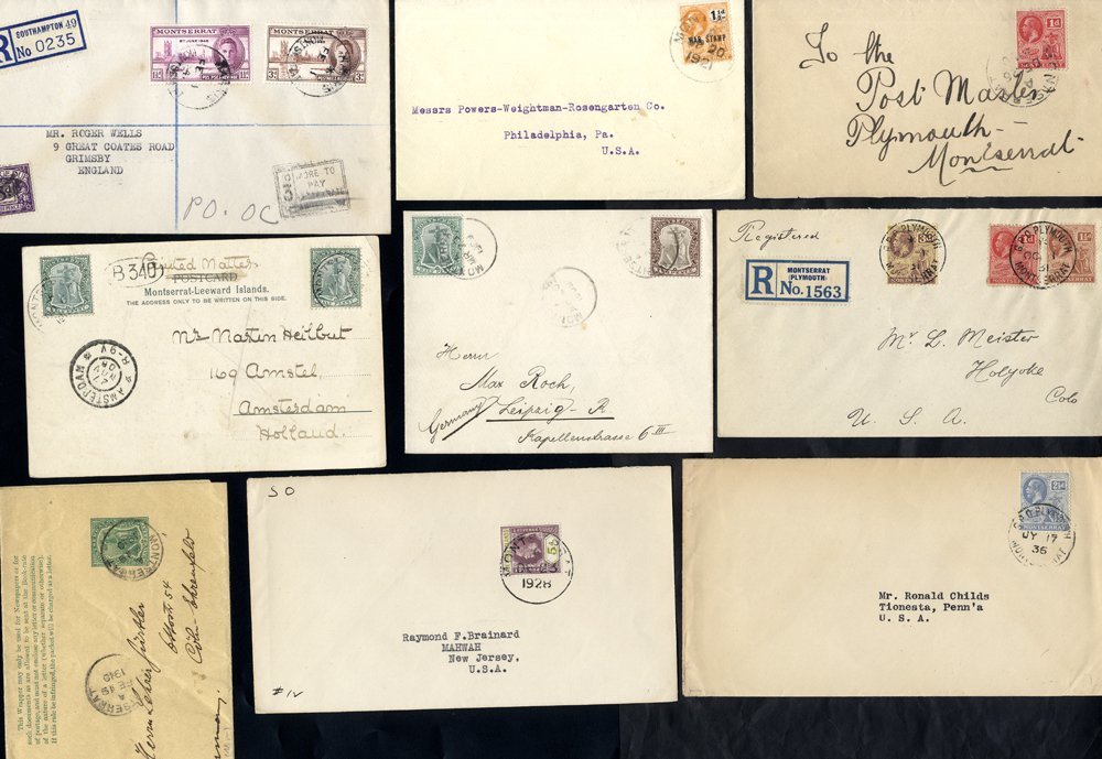 1906-47 Covers (7), A PPC (entrance To Botanical Station, Plymouth) & A ½d Newspaper Wrapper. (9) - Other & Unclassified