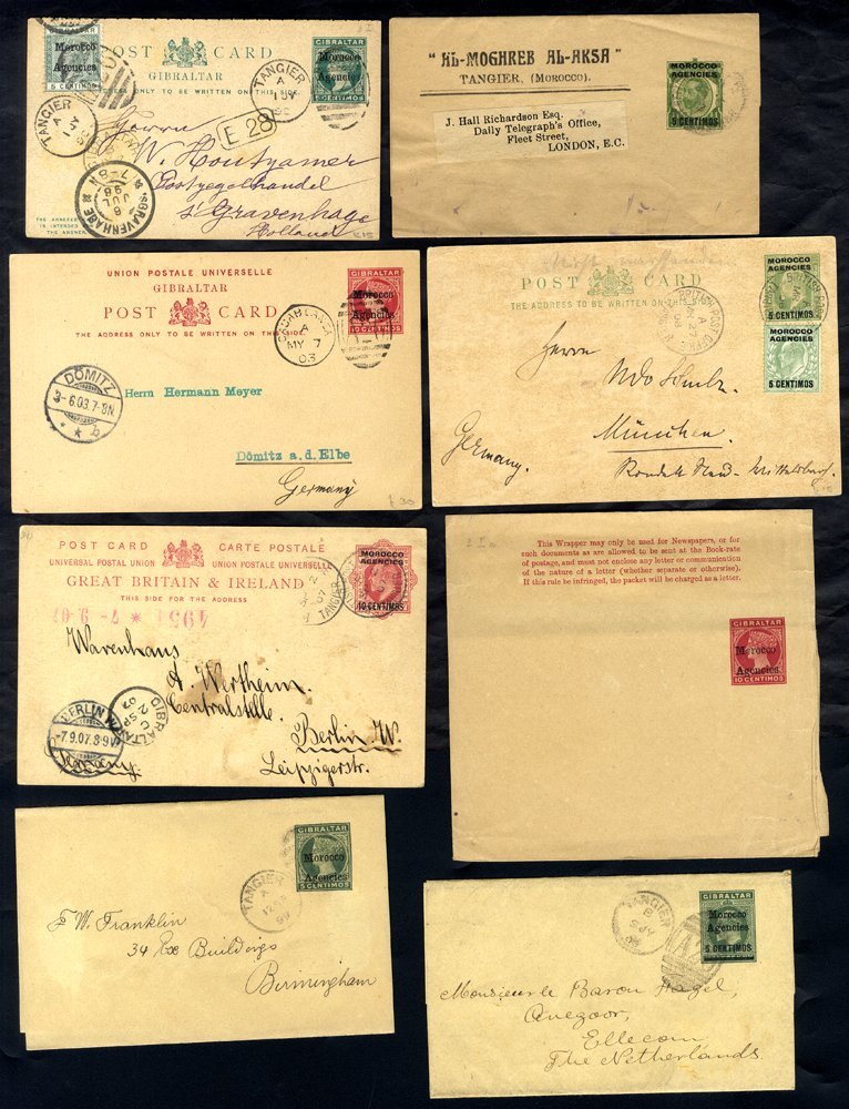 QV, KEVII & KGV Postal Stationery Envelopes, Postcards, Reply Cards & Newspaper Wrappers. 8 Used. Clean Lot Worth Viewin - Other & Unclassified