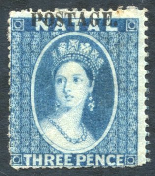 1867 3d Blue, Type 7e, Perf 16, M Large Part O.g With Minor Faults. - Other & Unclassified