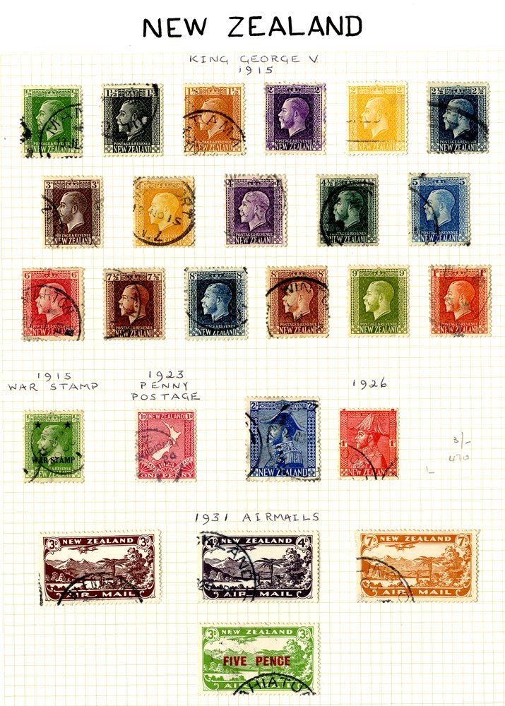 1915-75 VFU Collection On Leaves Incl. KGV Defins To 1s, 2s Admiral, 1931 Airmails, 1920 Peace, Healths Incl. 1931 Smili - Altri & Non Classificati
