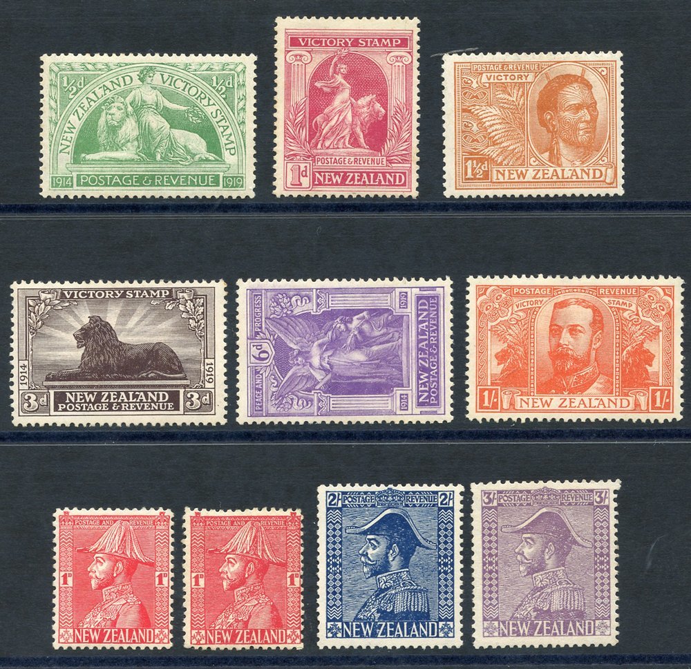 1920 Victory Set, M (1d Thin), SG.453/58, 1926 Admirals 2s & 3s, Fine M, SG.466/7, Also 1d (2) SG.468 & 468e. (10) Cat.  - Sonstige & Ohne Zuordnung