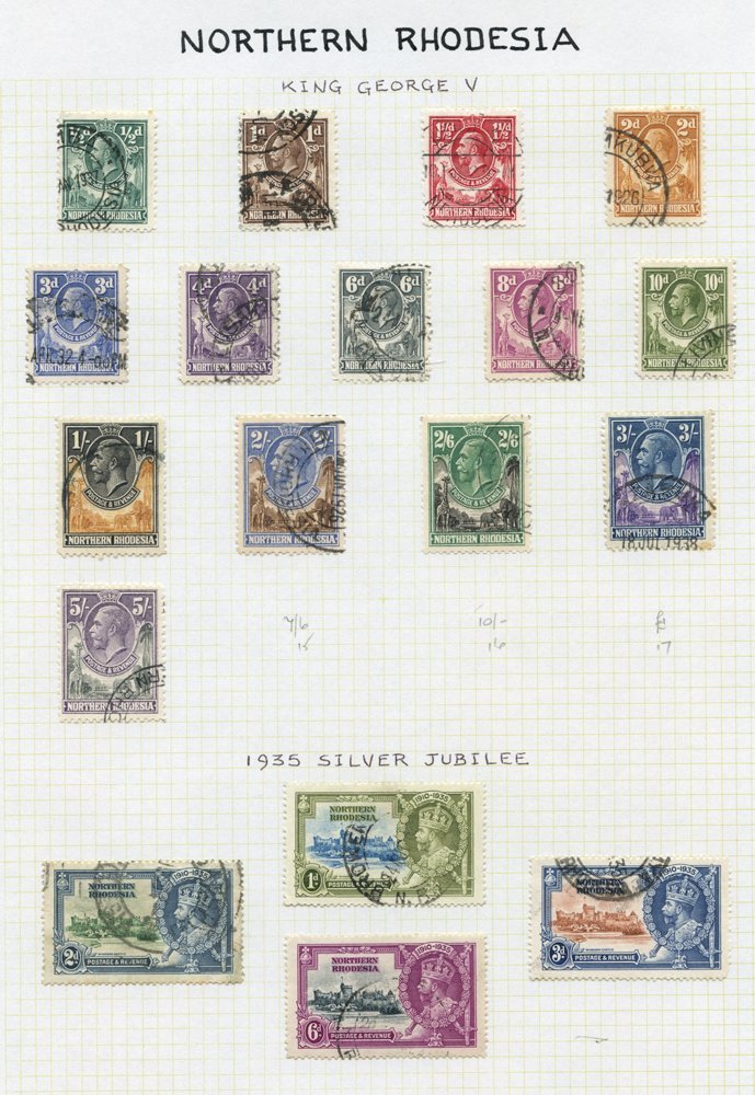 1925-63 VFU Collection On Leaves Incl. 1925 Set To 5s, 1935 Jubilee, 1938 Set, 1948 Wedding, 1949 UPU, 1953 & 1963 Sets. - Other & Unclassified