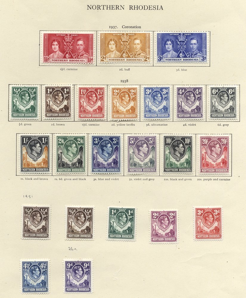 1937-49 KGVI M Collection On Printed Leaves Incl. 1938 Defins, 1948 Wedding Etc. (34) Cat. £350. - Other & Unclassified