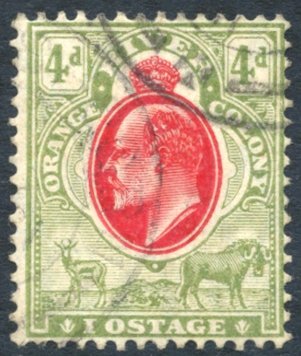 1905-09 4d Variety 'IOSTAGE' For 'POSTAGE' U, SG.150a. (1) Cat. £225 - Altri & Non Classificati