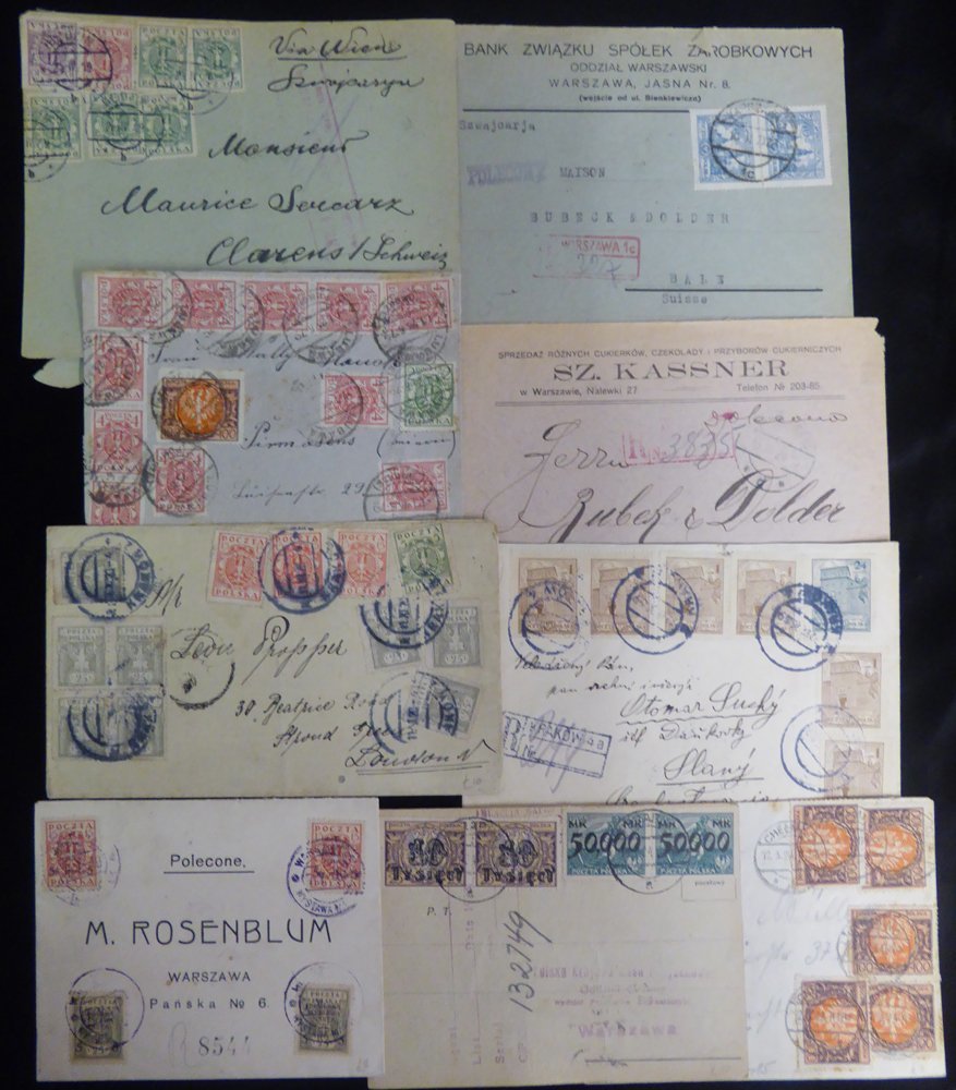 1920's Covers & Cards, Good Commercial Group With A Range Of Destinations & Frankings Incl. Registered, Postcards, Provi - Altri & Non Classificati