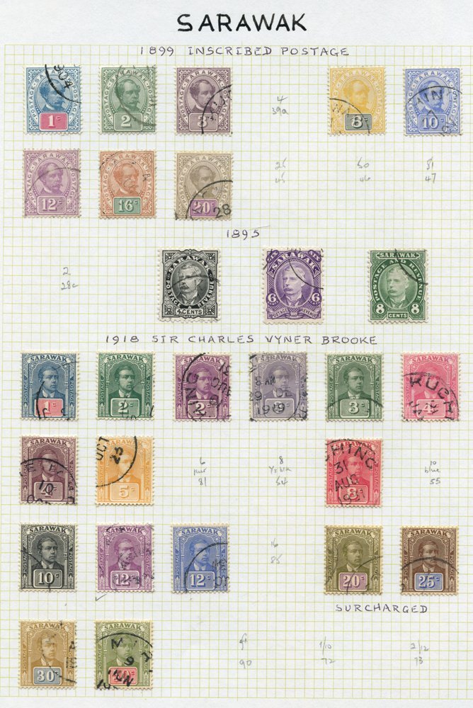 1875-1963 FU Collection On Leaves Incl. 1875 2c, 8c, 12c, 1888 To 12c, 1889 Surcharges 2c On 3c, 2c On 12c, 4c On 8c, 18 - Other & Unclassified