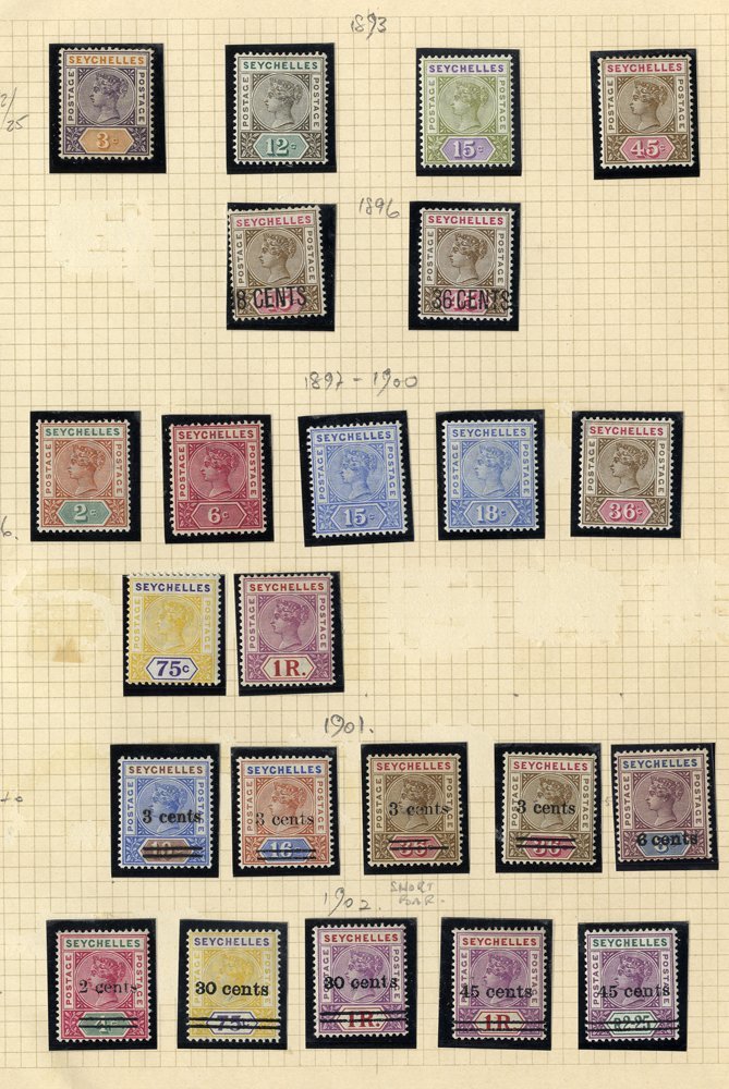1893 CCA New Values Set M SG.22/25, 1896 Locally Surcharged Set M SG.26/7, 1897-1900 Colours Changed Set Up To 1r M SG.2 - Altri & Non Classificati
