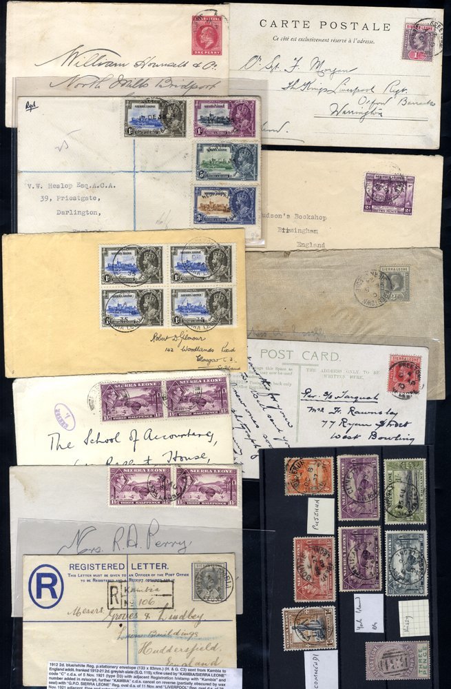 20thC Assembly Of Covers, PPC's, Postal Stationery & Postmarks (8) Incl. 1909 KEVII 1d Postal Stationery Envelope, PPC's - Other & Unclassified