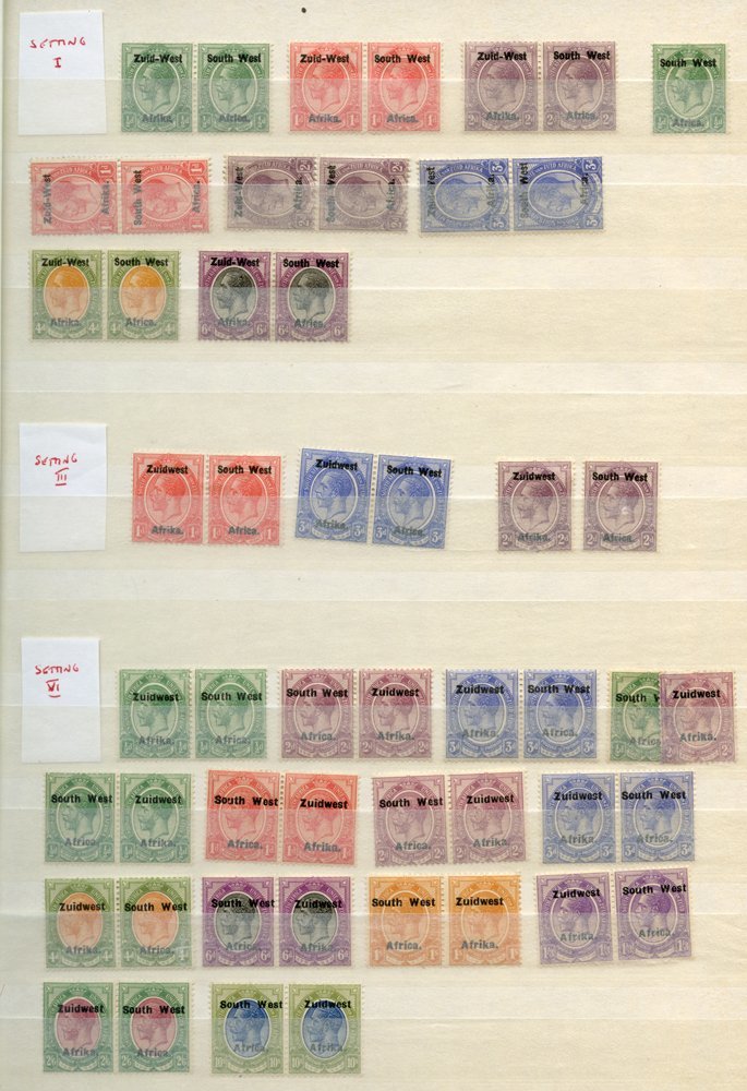 1923-54 Collection Of M & U (many Pairs) Incl. 1923 Setting I Vals To 6d M, Setting VI Vals To 10s M, Later Incl. Postag - Other & Unclassified