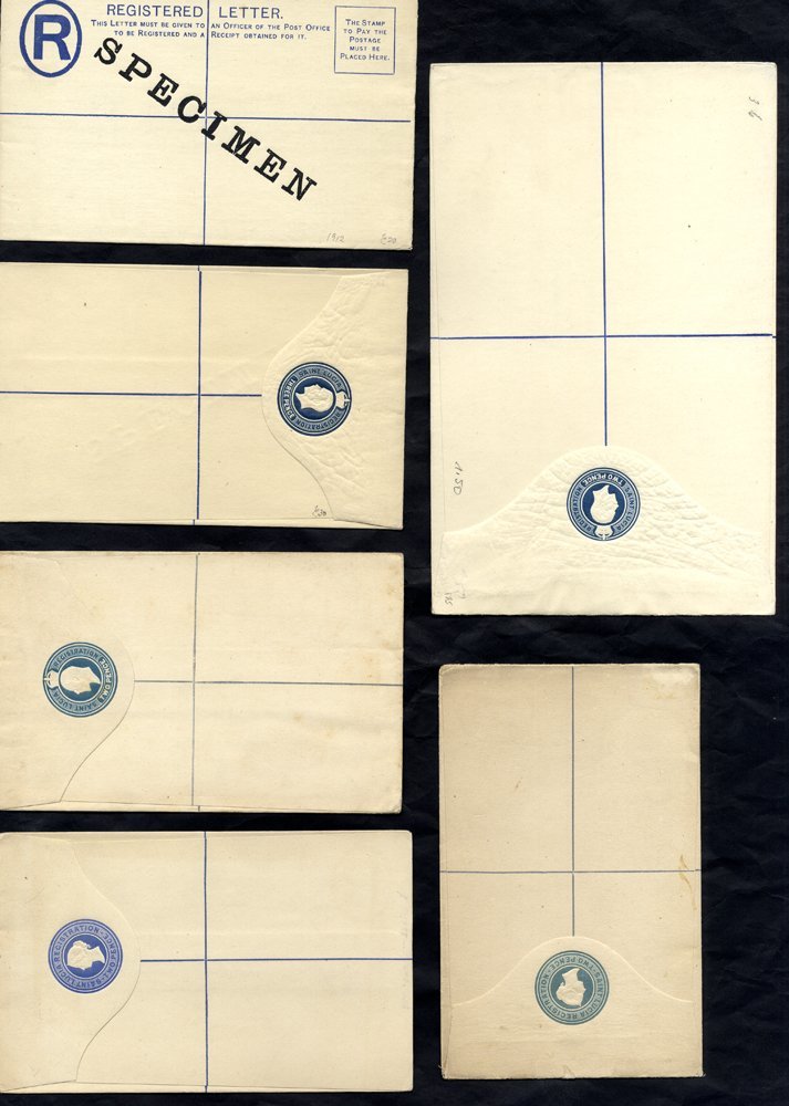 1881-1952 Postal Stationery Unused Range Of Registered Envelopes, Postcards, Wrappers, Air Letters, Odd SPECIMEN Ovpt Et - Other & Unclassified