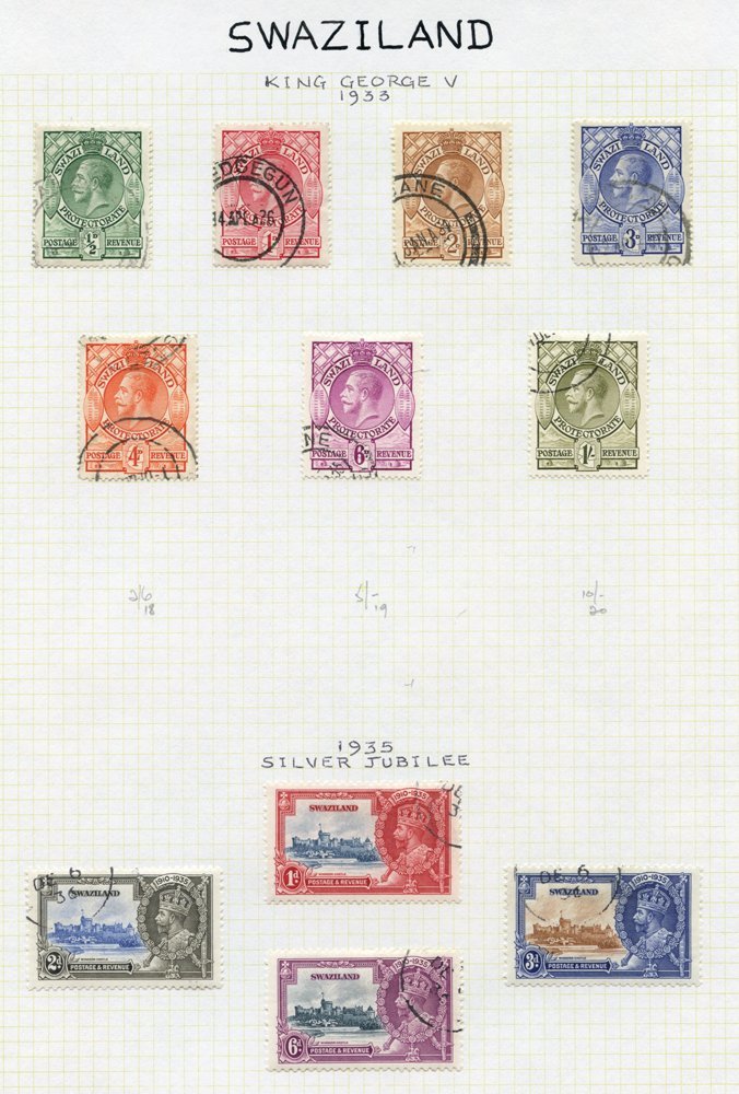 1933-62 VFU Collection On Leaves Incl. 1933 KGV To 1s, 1935 Jubilee, 1938 Defin Set, 1948 Wedding, 1949 UPU, 1956, 1961  - Other & Unclassified