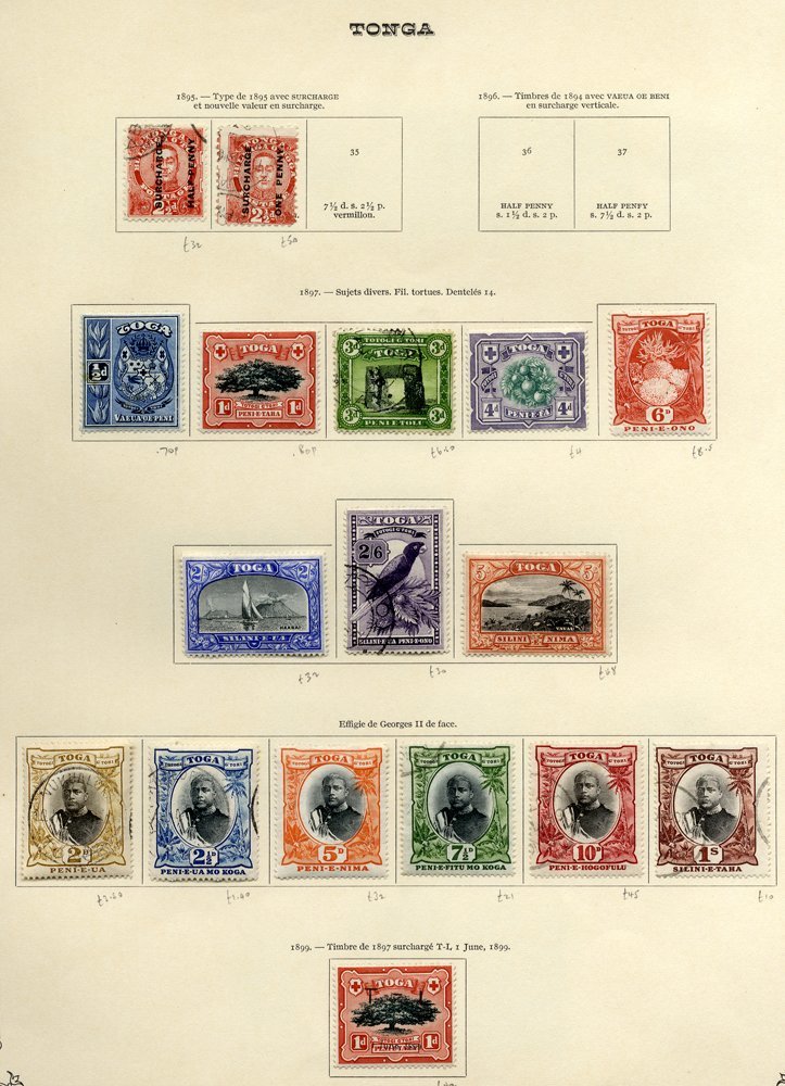 1886-1953 Chiefly M (odd FU) Collection On Large Yvert Printed Leaves Incl. 1886 To 1s U, 1892 4d & 8d Surcharges M, 189 - Other & Unclassified