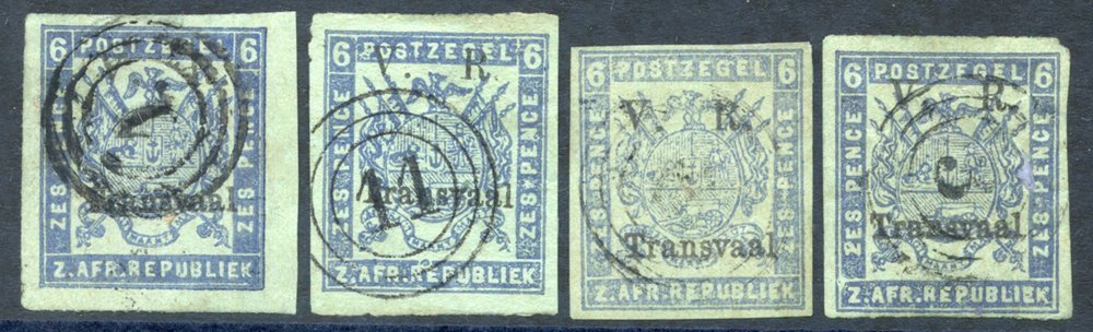 1877 6d Blue-green Or Deep Blue-green (four Examples), Good To Look At But All Have Thin Spots, SG.120 & 120a. - Other & Unclassified