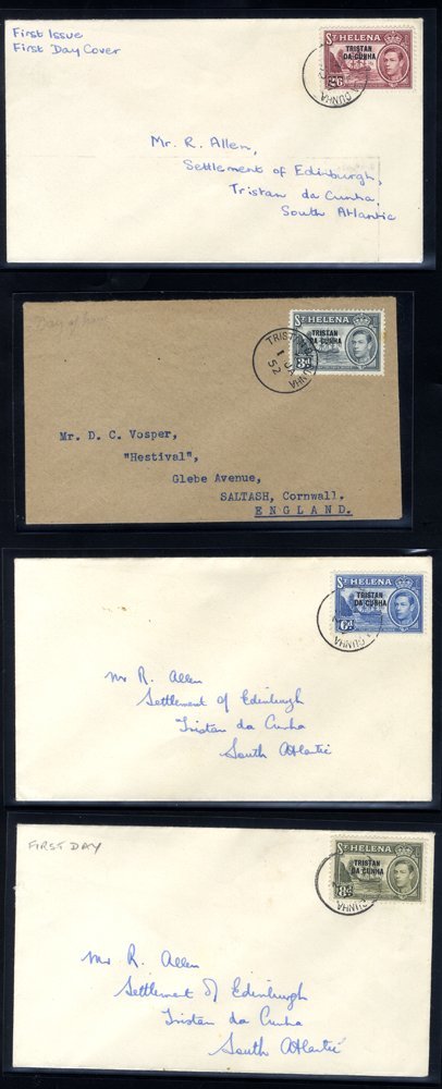 1952-55 Selection Of Covers Incl. Single Frankings Of 10s KGVI Reg Cover To Switzerland With Reg Label & Swiss Arrival M - Other & Unclassified