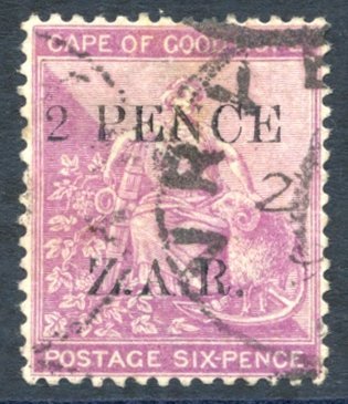 1899 2d On 6d Mauve, Used, Cat. £500. - Altri & Non Classificati