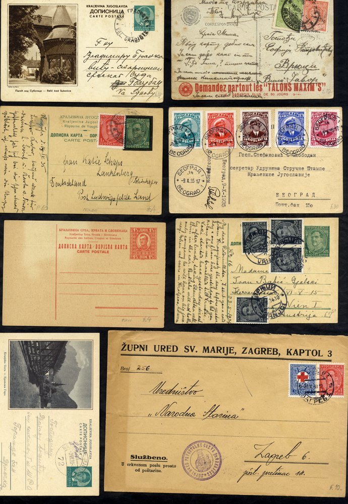 1920-39 Selection Of Covers And Picture, Parcel & Poster Stationery Cards, Some Registered, Some Complete Sets, Franking - Altri & Non Classificati