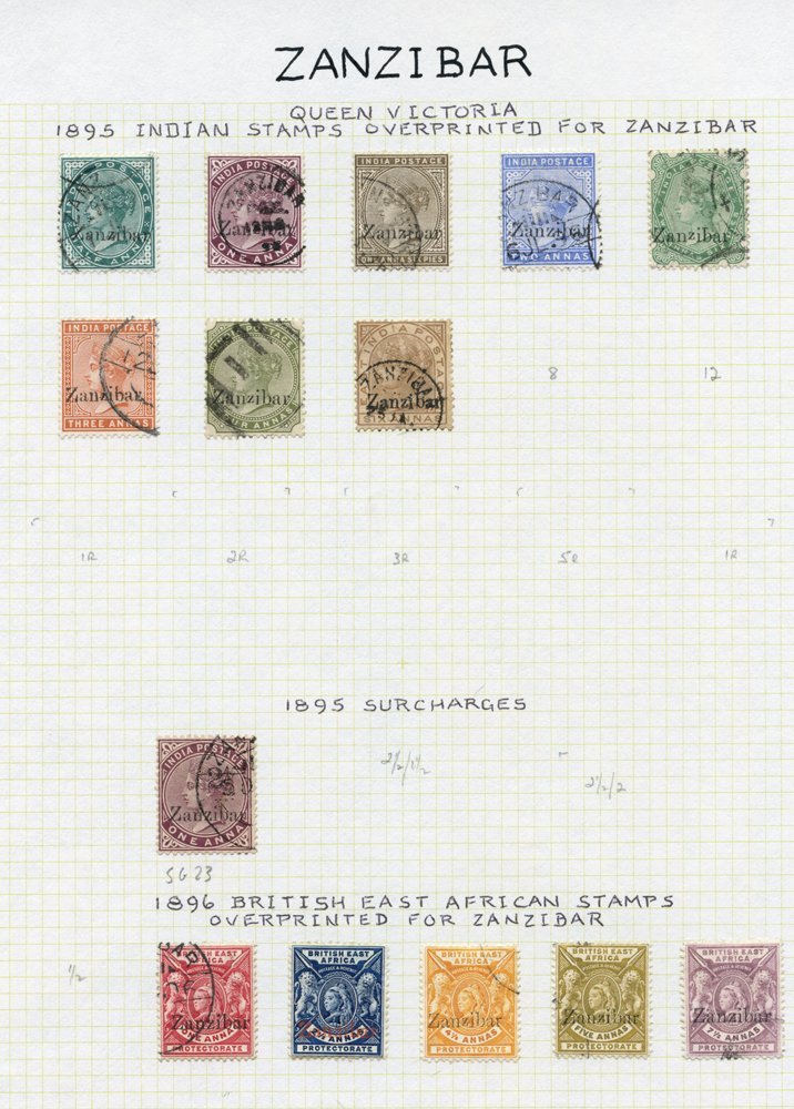 1895-1963 FU Collection On Leaves Incl. 1895 Overprints To 6a, 1895-98 2½a On 1a, 1896 1a To 7½a, 1896 Set, 1899 To 8a,  - Sonstige & Ohne Zuordnung